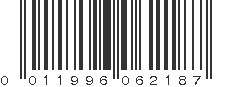 UPC 011996062187