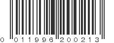 UPC 011996200213