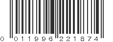 UPC 011996221874