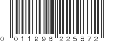 UPC 011996225872