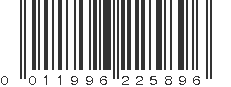 UPC 011996225896