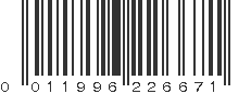 UPC 011996226671