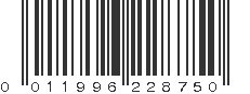 UPC 011996228750