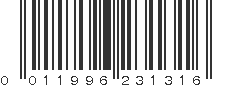 UPC 011996231316