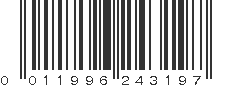 UPC 011996243197