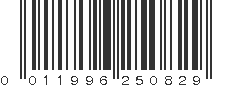 UPC 011996250829