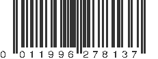 UPC 011996278137