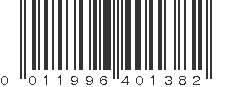 UPC 011996401382