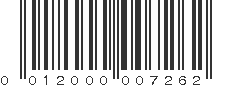 UPC 012000007262