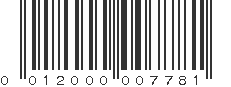 UPC 012000007781