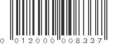 UPC 012000008337