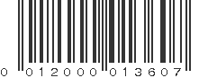 UPC 012000013607