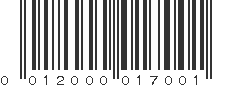 UPC 012000017001