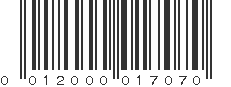 UPC 012000017070