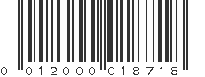 UPC 012000018718