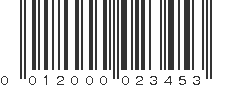 UPC 012000023453