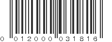 UPC 012000031816