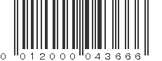 UPC 012000043666