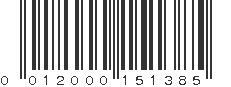 UPC 012000151385