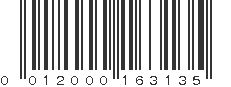 UPC 012000163135