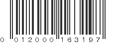 UPC 012000163197