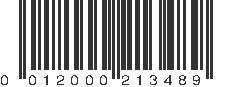 UPC 012000213489