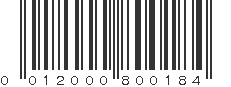 UPC 012000800184