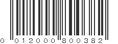 UPC 012000800382