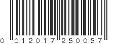 UPC 012017250057