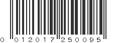 UPC 012017250095