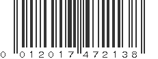 UPC 012017472138