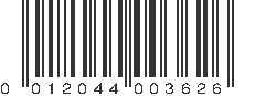 UPC 012044003626