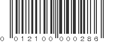 UPC 012100000286