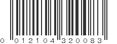 UPC 012104320083