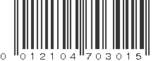 UPC 012104703015