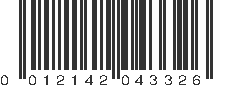 UPC 012142043326