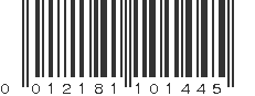 UPC 012181101445