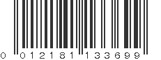 UPC 012181133699