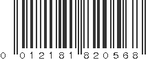 UPC 012181820568