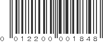 UPC 012200001848