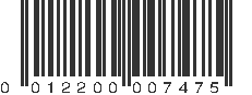 UPC 012200007475