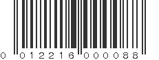 UPC 012216000088