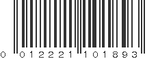 UPC 012221101893