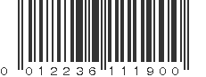 UPC 012236111900