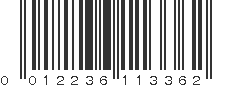 UPC 012236113362