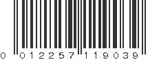 UPC 012257119039