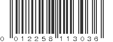 UPC 012258113036