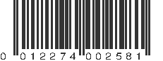 UPC 012274002581