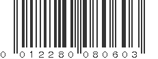 UPC 012280080603