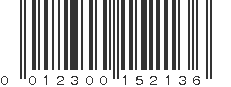 UPC 012300152136